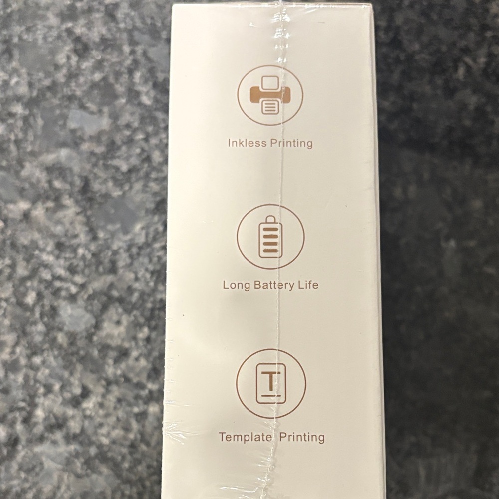 Portable Mini Printer - White with Gold Accent - Picture 4 of 4